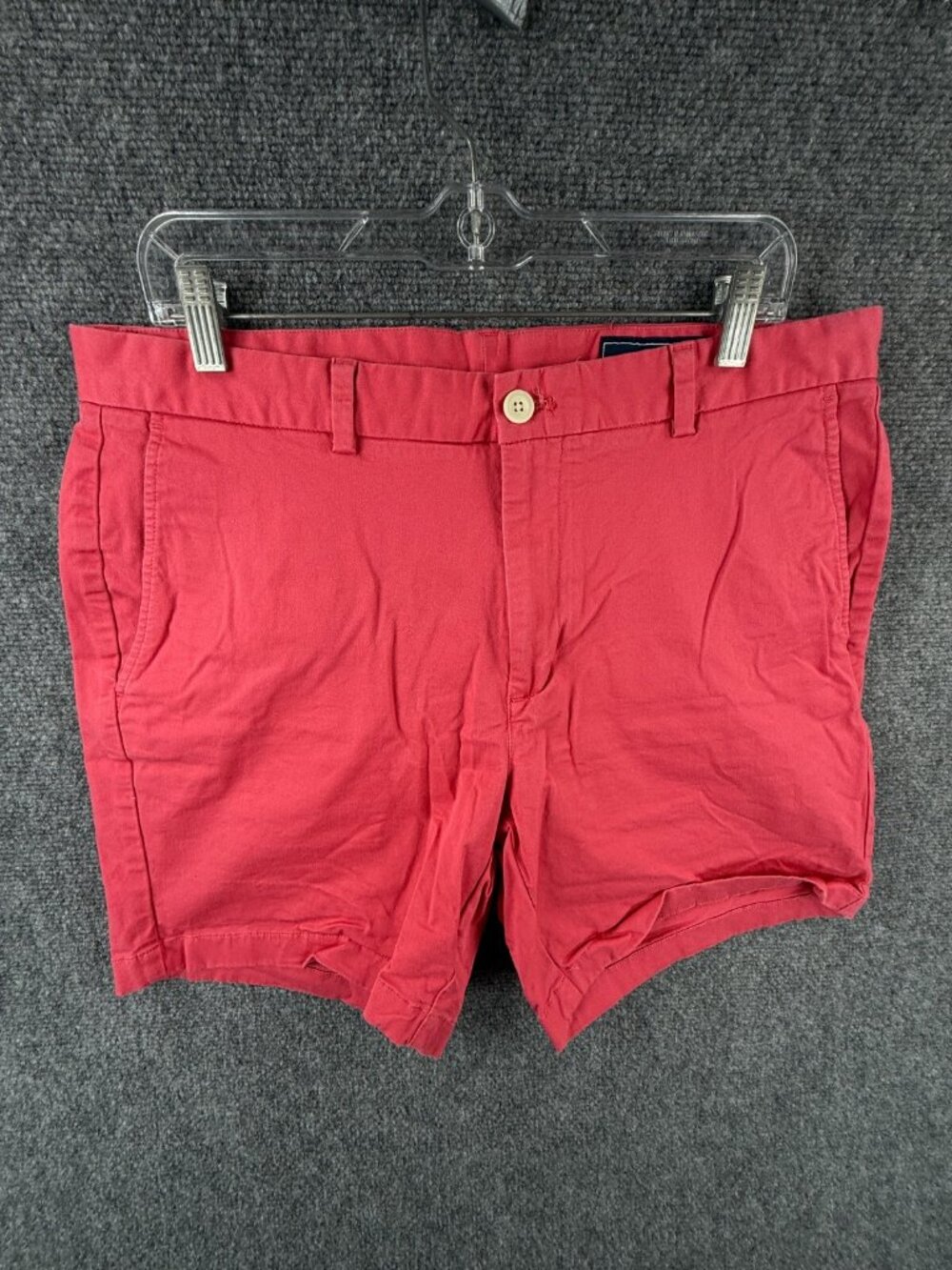 Vineyard Vines Chino Pink Shorts Size 36 Cotton Spandex Men Adult Preppy Adult